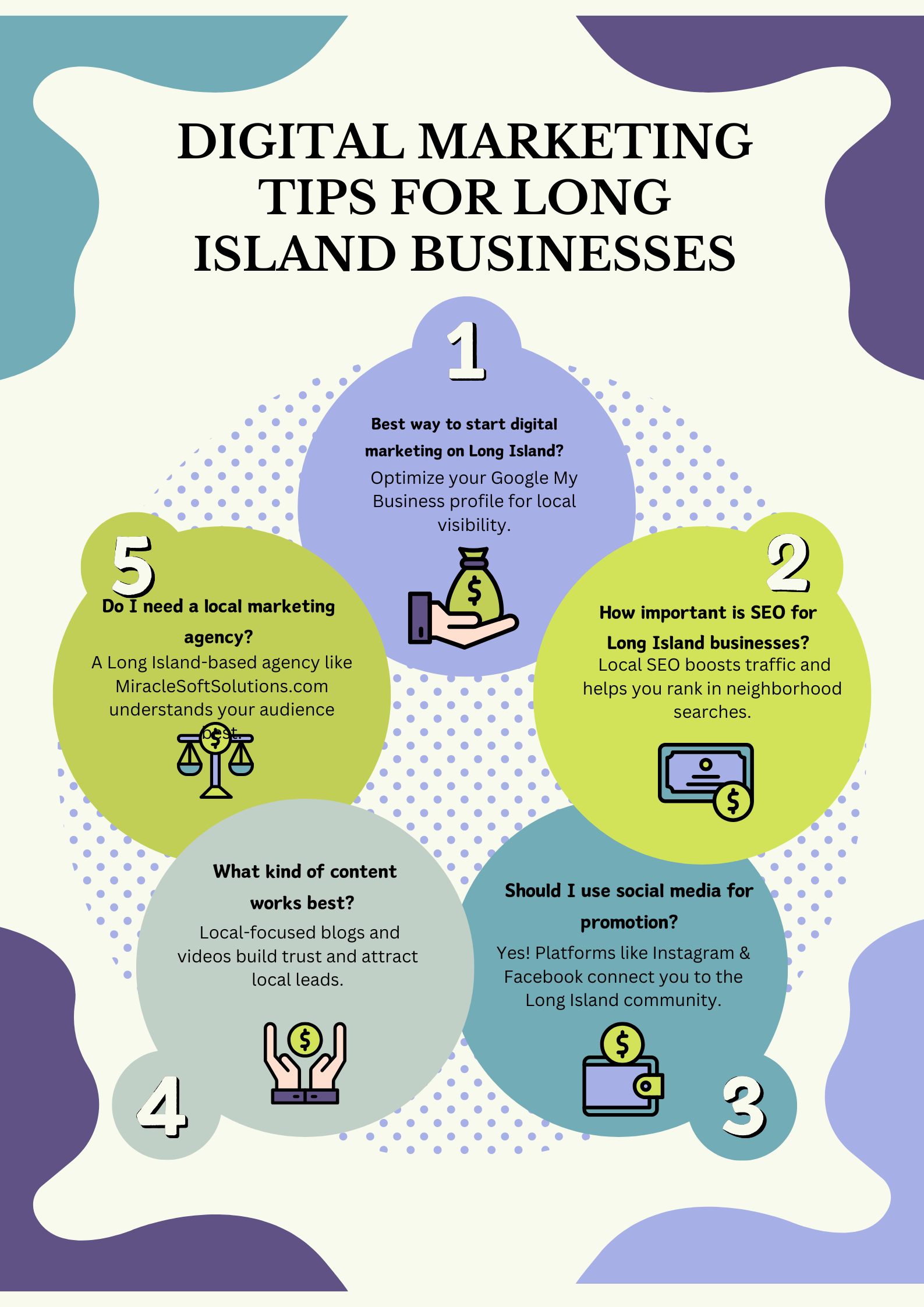 Purple and Green Wealth Milestones Infographic Poster