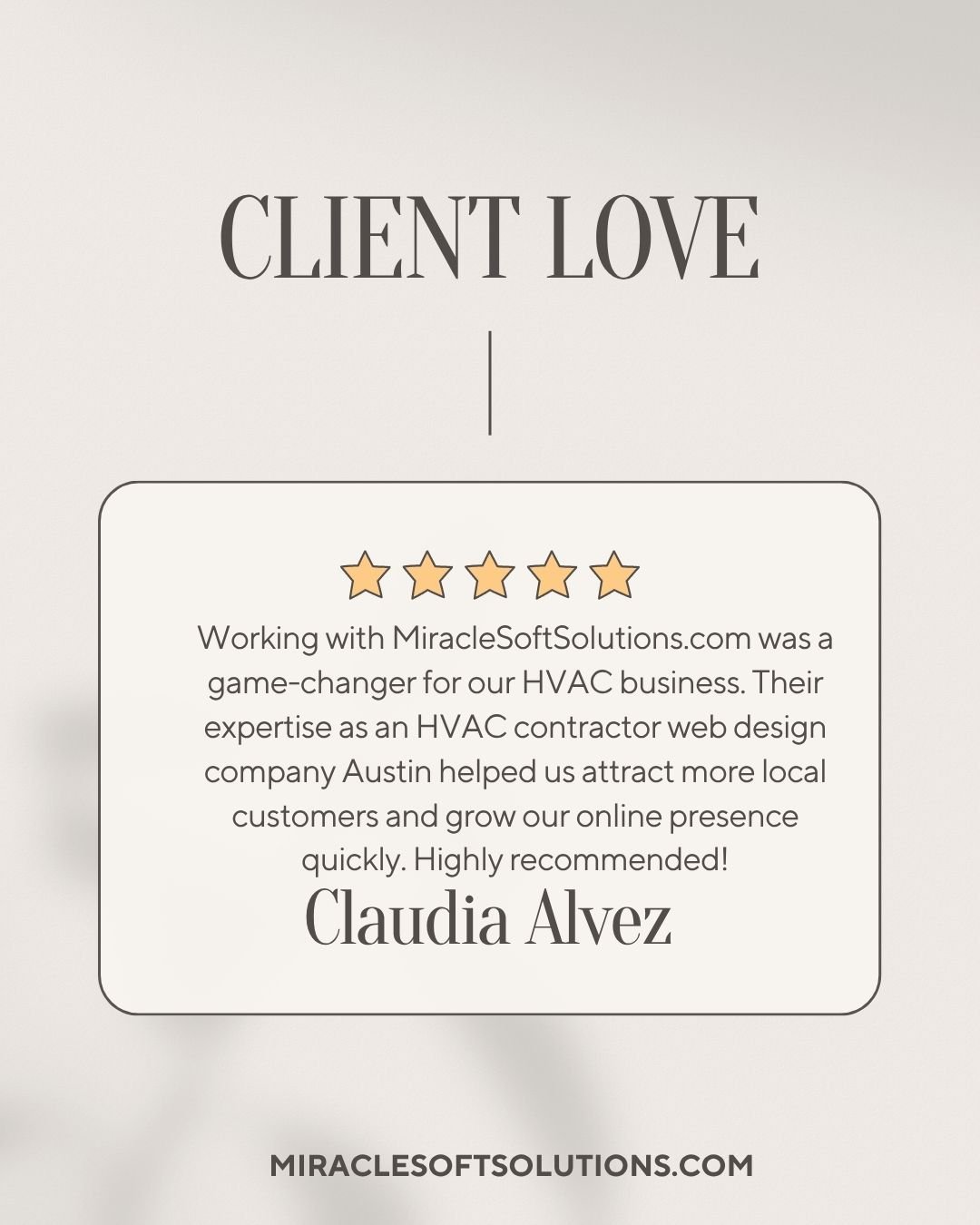Neutral Beige Modern Feminine Testimonial Instagram Post
